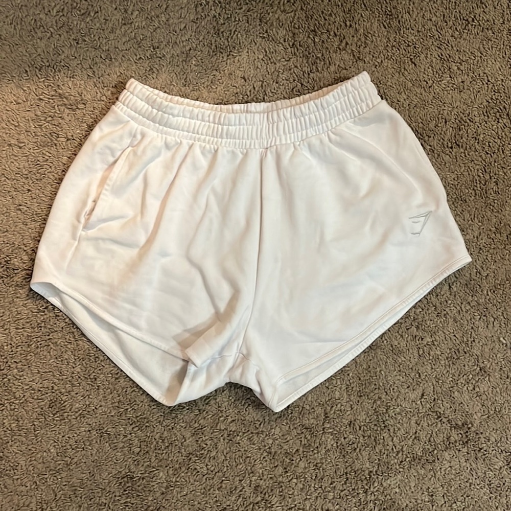Gymshark White Athletic Shorts